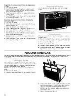 Preview for 12 page of Amana ACW106R Use & Care Manual