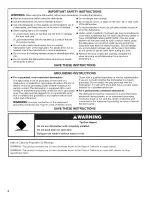 Preview for 2 page of Amana ADB1100AWB4 User Instructions