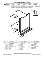 Preview for 1 page of Amana ADB1500AWB10 Door And Panel Parts