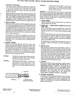 Preview for 2 page of Amana ADM-1B Installation Instructions