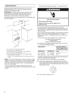 Preview for 4 page of Amana AER5522VCS1 Installation Instructions Manual