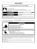 Preview for 2 page of Amana AER6011VA User Instructions