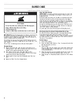 Preview for 8 page of Amana AER6011VA User Instructions