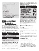 Preview for 2 page of Amana AES3760BAQ Use And Care Manual