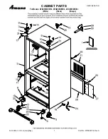 Предварительный просмотр 1 страницы Amana AFD2535DEB14 Cabinet Parts