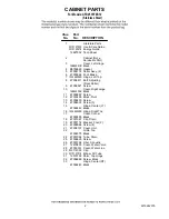 Предварительный просмотр 2 страницы Amana AFD2535FES12 Cabinet Parts