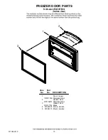 Предварительный просмотр 15 страницы Amana AFD2535FES12 Cabinet Parts