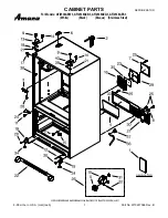 Предварительный просмотр 1 страницы Amana AFI2538AEB3 Cabinet Parts