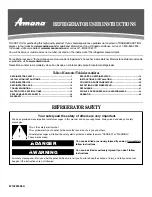 Amana AFI2538AEB5 User Instructions preview