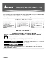 Amana AFI2538AES2 User Instructions preview