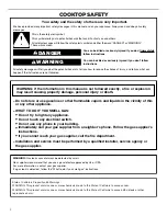 Preview for 2 page of Amana AGC6356KFB User Instructions