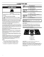 Preview for 4 page of Amana AGC6356KFB User Instructions