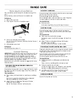 Preview for 9 page of Amana AGG222VD Use And Care Manual