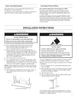 Preview for 7 page of Amana AGP200VDW0 Installation Instructions Manual