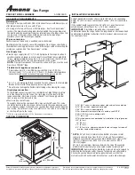 Amana AGR3300XD Installation Instructions preview