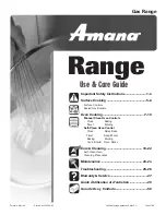 Amana AGR4400ADW Use And Care Manual preview