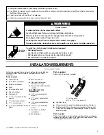 Preview for 3 page of Amana AGR5330BAB Installation Instructions Manual