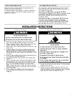 Preview for 7 page of Amana AGR5330BAB Installation Instructions Manual