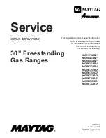 Amana AGR5712BD Series Service Manual preview