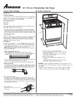 Amana AGR5844VD Specifications preview