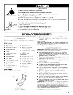 Preview for 3 page of Amana AGR5844VDB4 Installation Instructions Manual