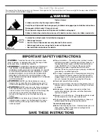 Preview for 3 page of Amana AGR6603SFB User Instructions