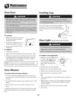 Preview for 19 page of Amana AGS1740BDQ Use & Care Manual