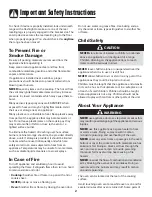 Preview for 3 page of Amana AGS3760BD Use And Care Manual