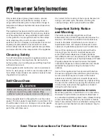 Preview for 5 page of Amana AGS3760BD Use And Care Manual