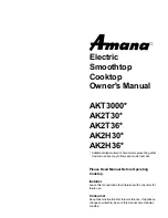 Amana AK2H30 Series Owner'S Manual preview