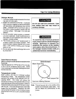 Preview for 13 page of Amana AKDH6E/WW Use And Care Manual