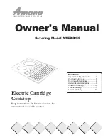 Amana AKED3050 Owner'S Manual preview