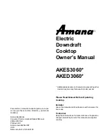 Amana AKED3060 Series Owner'S Manual preview