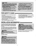 Предварительный просмотр 5 страницы Amana AKG30E Use And Care Manual