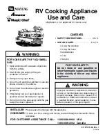 Preview for 1 page of Amana ALY2280BDB Use And Care Manual