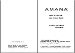 Preview for 1 page of Amana AMA46S1E Use & Care Manual