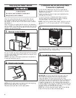 Предварительный просмотр 6 страницы Amana AMAD501AW Use And Care Manual