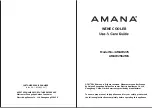 Preview for 1 page of Amana AMAW25S2MS Use & Care Manual