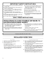 Preview for 4 page of Amana AMC1070 Use And Care Manual