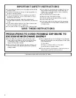 Preview for 4 page of Amana AMC2165 Use And Care Manual