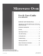 Preview for 1 page of Amana AMC2206BA Use And Care Manual