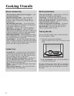 Preview for 22 page of Amana AMC2206BA Use And Care Manual