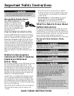 Preview for 3 page of Amana AMC6158BA Use & Care Manual