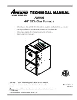 Amana AMH95 Series Technical Manual preview