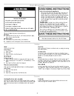 Preview for 3 page of Amana AMV1150VAW User Instructions