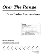 Preview for 1 page of Amana AMV1162AAB Installation Instructions Manual