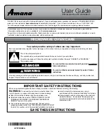 Preview for 1 page of Amana AMV6502RES User Manual