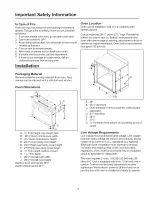 Preview for 5 page of Amana AOCS3040 Series Owner'S Manual