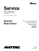 Preview for 1 page of Amana AOCS3040 Series Service Manual