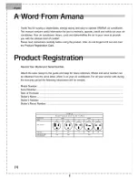 Preview for 2 page of Amana AP095R Manual